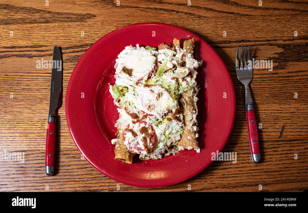 Plated Food with Soft Warm Light with Wooden Background Stock Photo