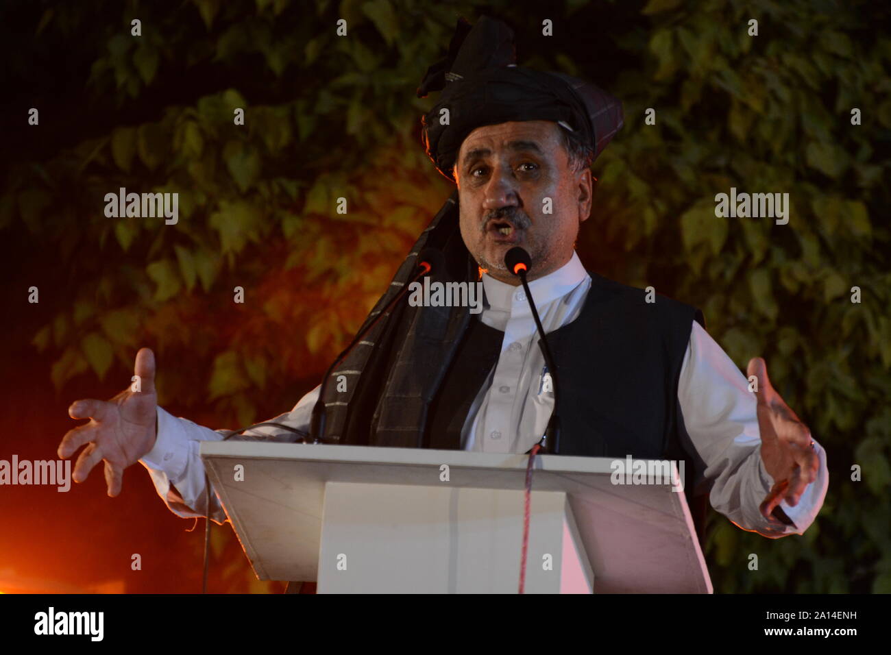 Quetta, Pakistan. 23rd Sep, 2019. Pashto senior writer and poet Dr ...