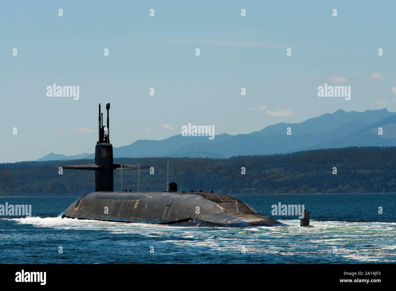 Ballistic-missile submarine USS Pennsylvania. Stock Photo