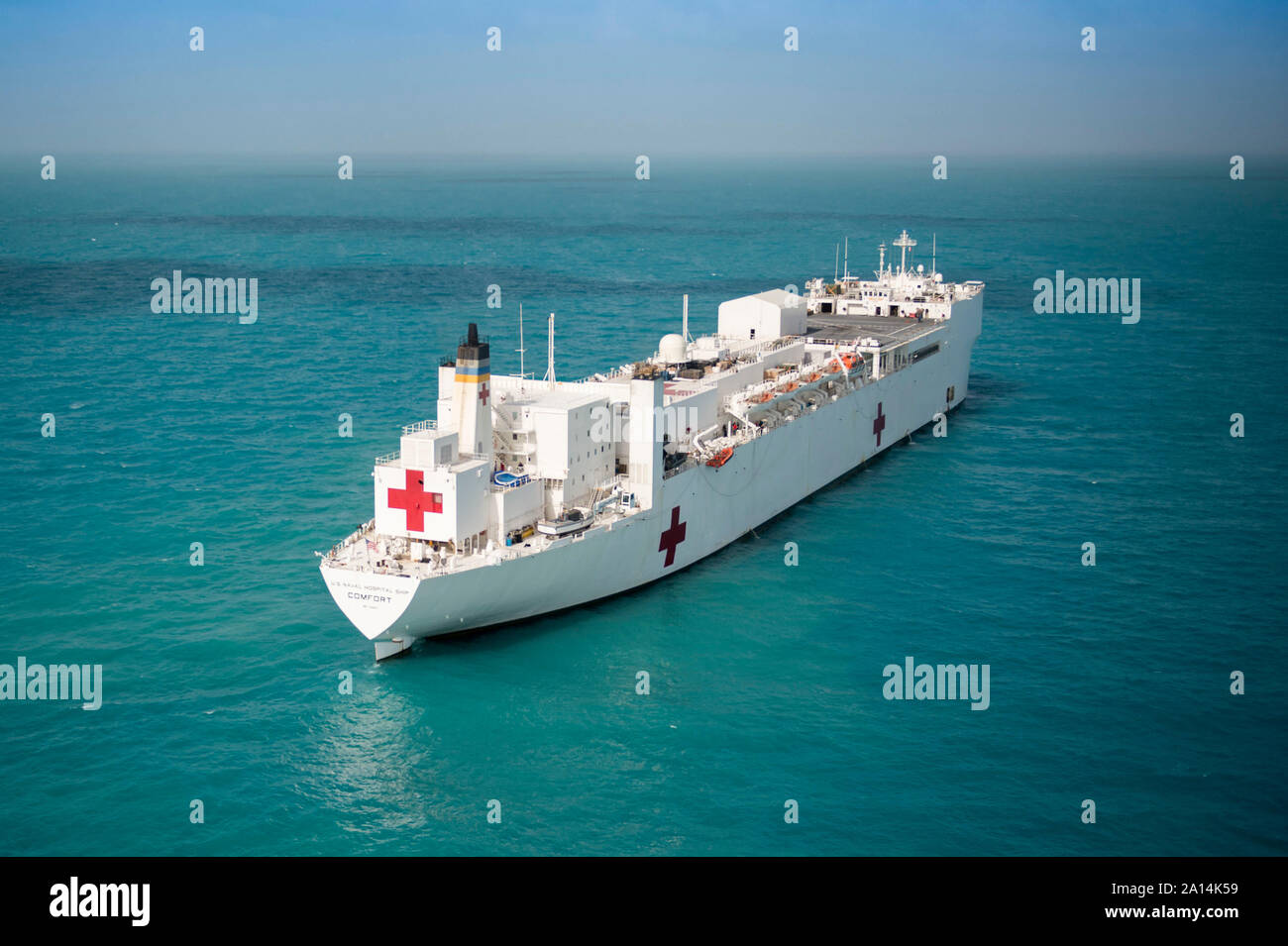 Military Sealift Command Hospital Ship Usns Comfort Stock Photo
