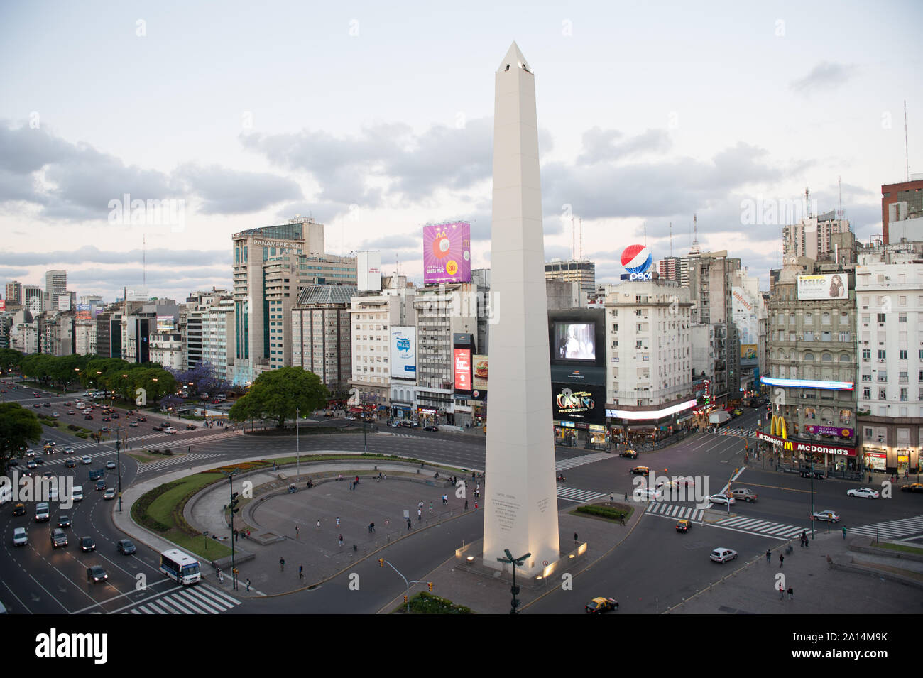 Buenos Aires, Argentina November 12 2012 Pedestrian and traffic on