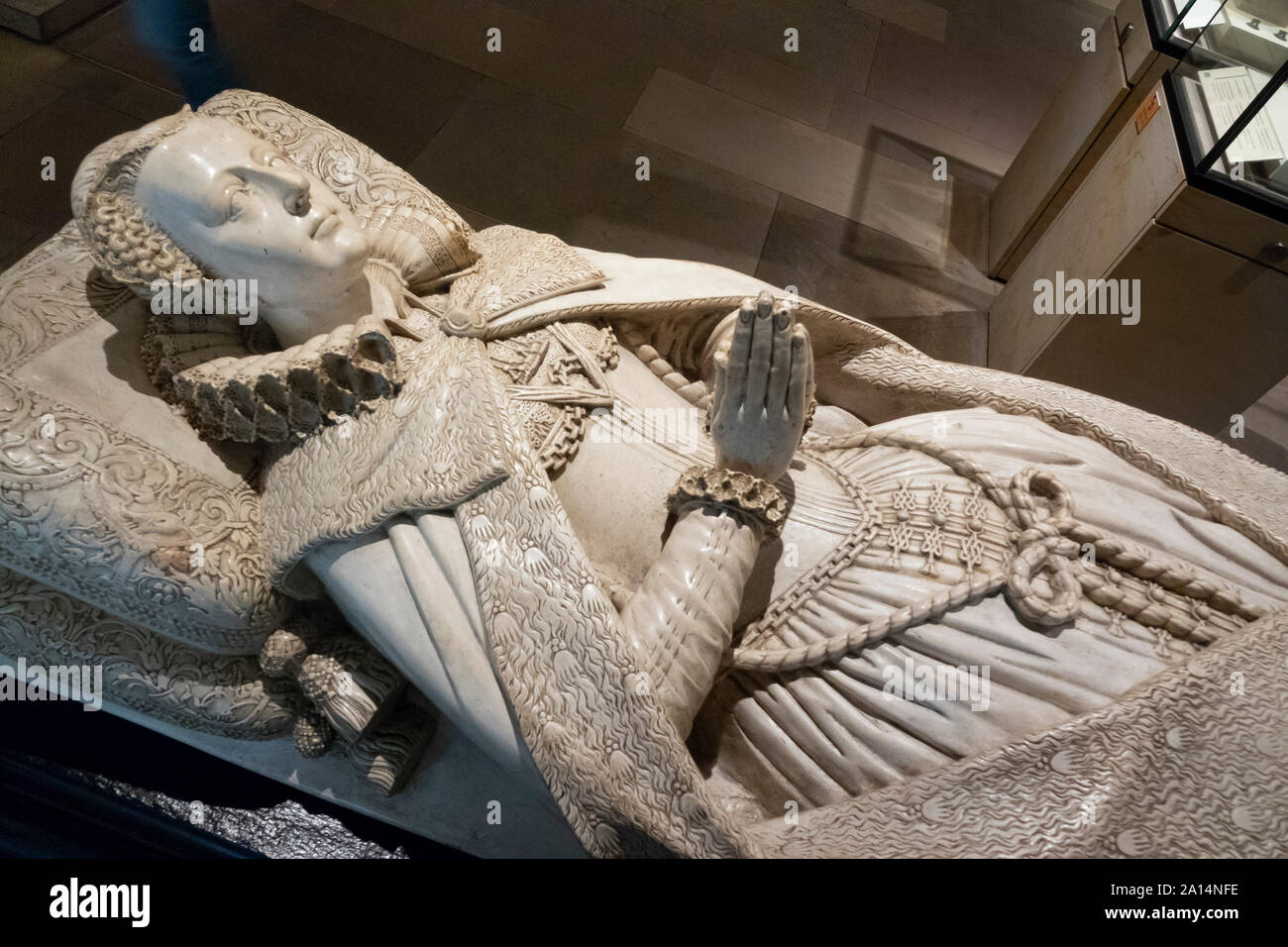 Replica of effigy of Mary Queen of Scots, National Museum of Scotland, Edinburgh, Scotland, UK Stock Photo