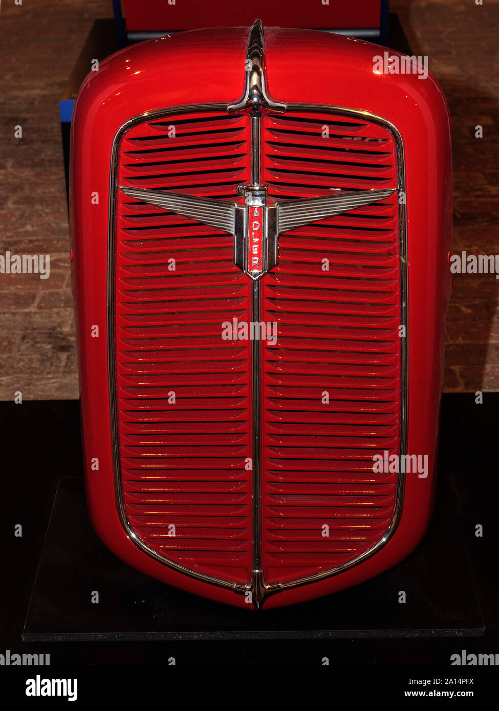 Adler radiator grill in Fagus Factory built by Bauhaus archtect Walter  Gropius 1911; Alfeld, Lower Saxony, Germany, Europe Stock Photo - Alamy