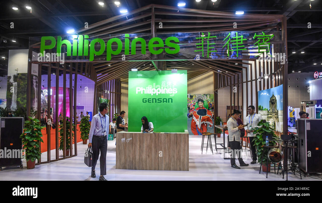 Nanning 23rd Sep 2019 People Visit The Exhibition Area Of The
