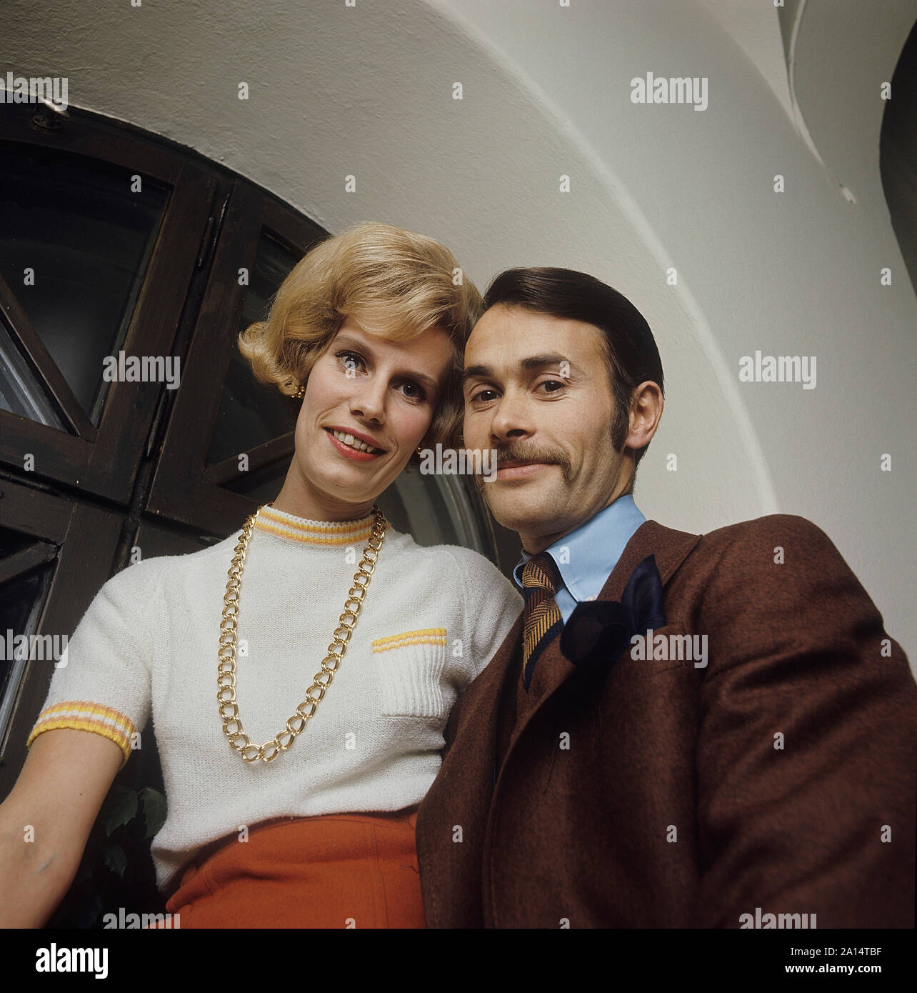 1960s parents. A couple is standing together. Sweden november 13 1969. ref CV34-3 Stock Photo