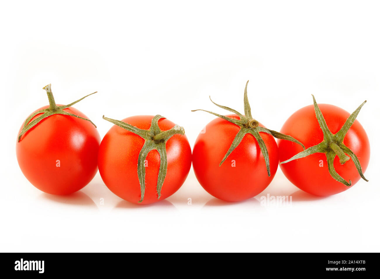 red tomato isolated on white background Stock Photo
