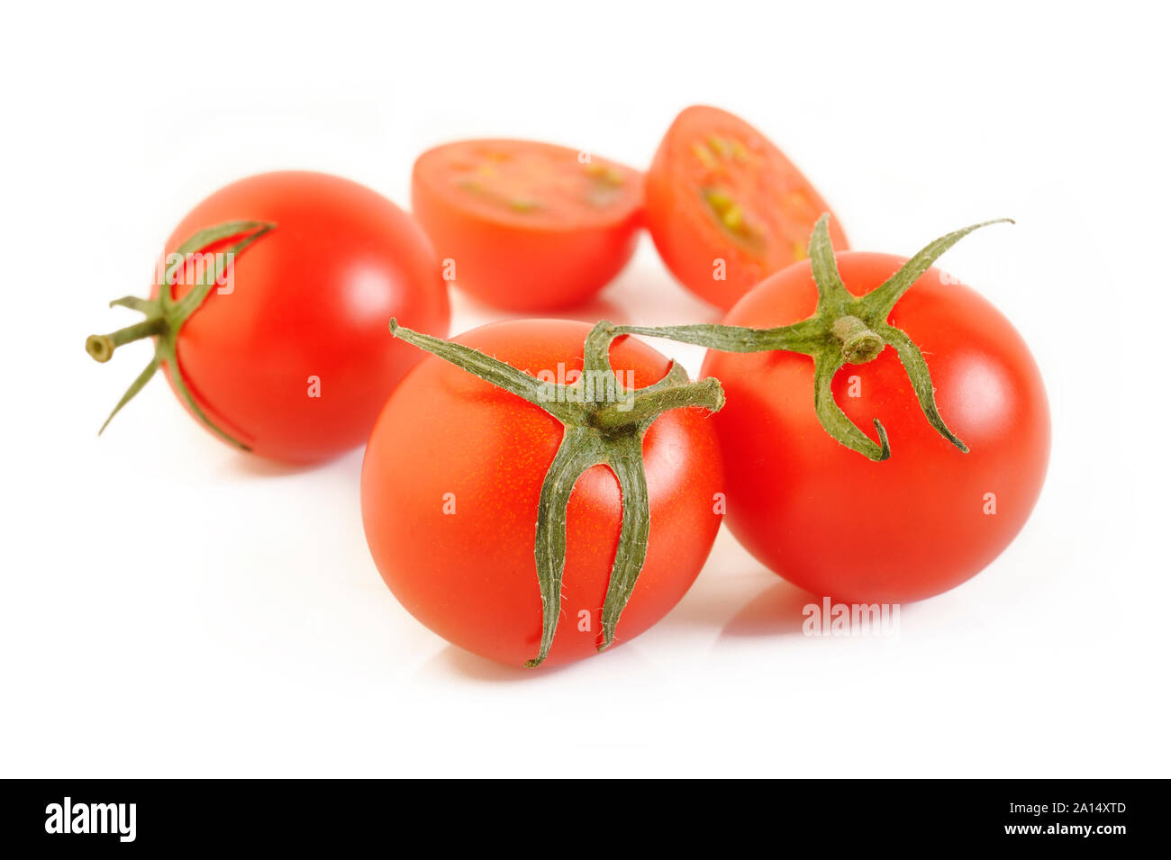 red tomato isolated on white background Stock Photo - Alamy