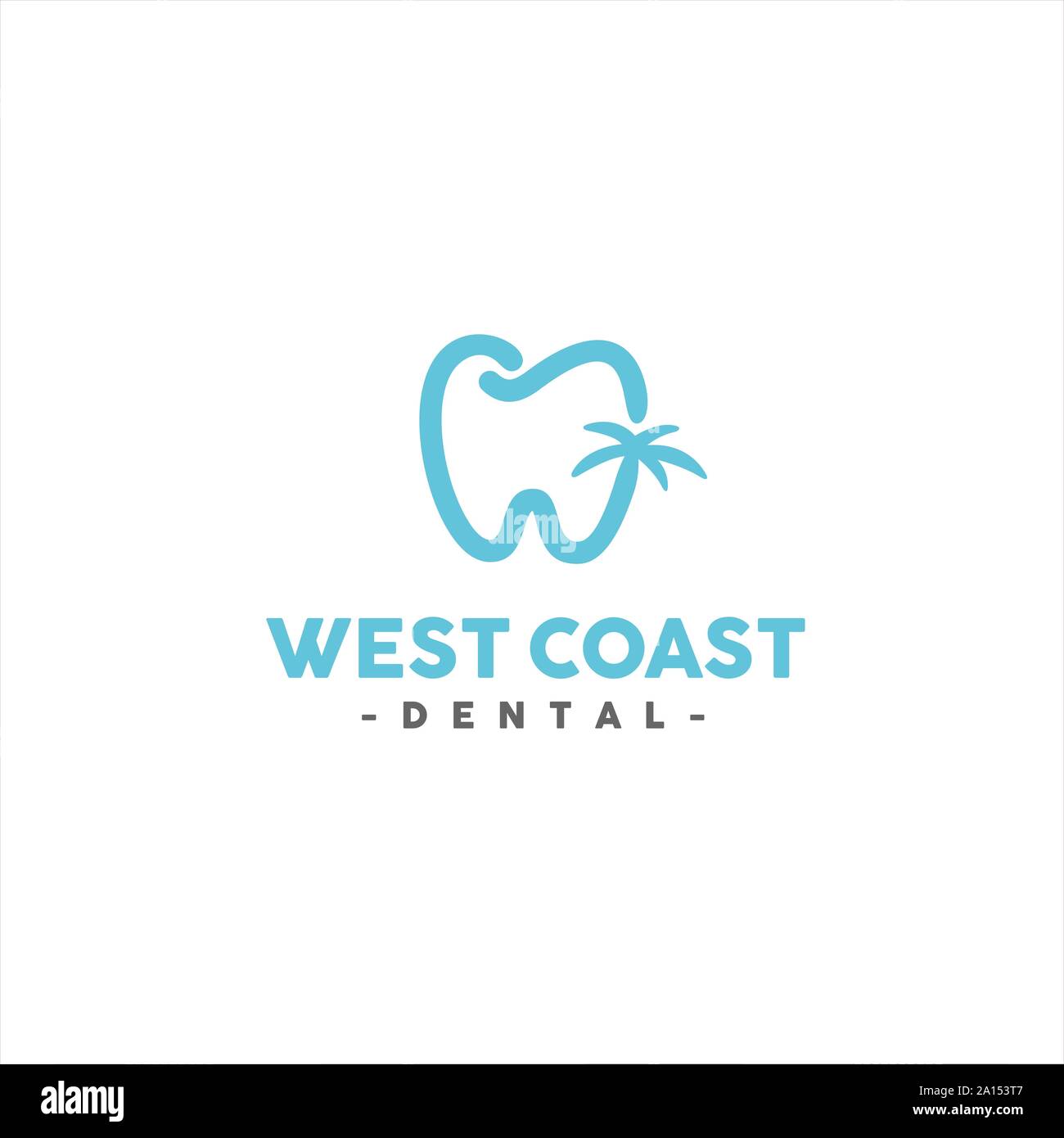 line art dental Stock Vector