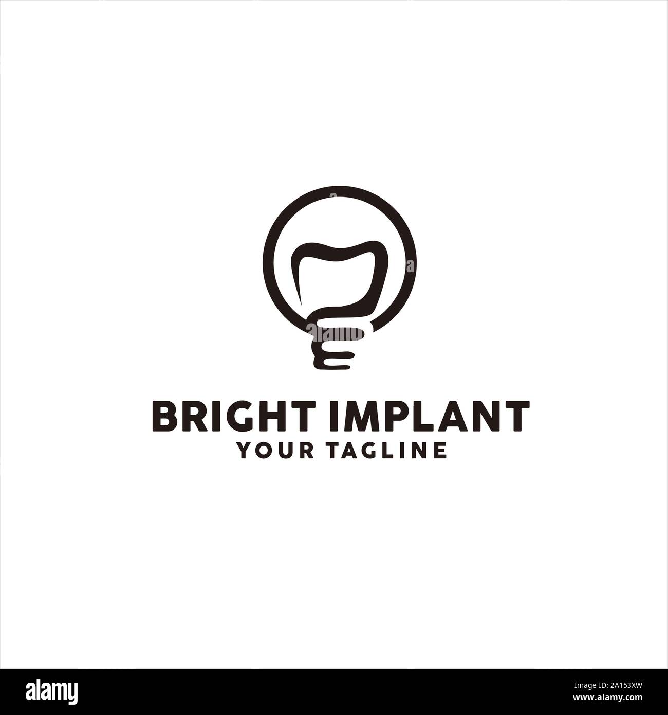 line art for dental Stock Vector