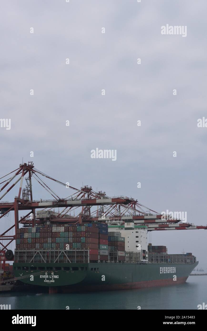 Ever Lyric container ship in Callao port, Peru Stock Photo Alamy
