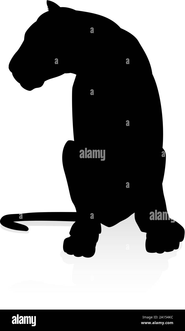Lions Silhouette Stock Vector