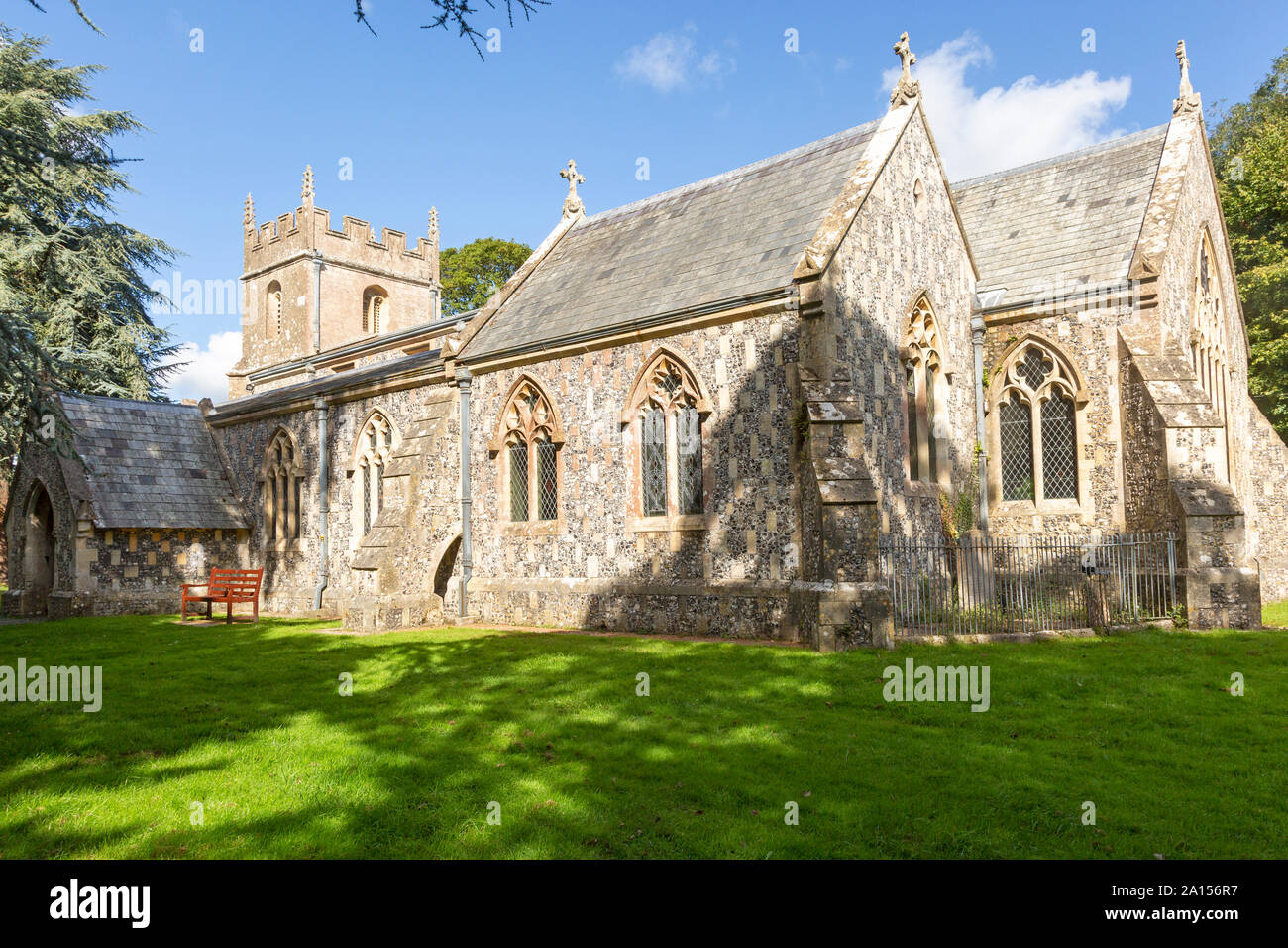 Village parish church of All Saints, Burbage, Wiltshire, England, UK
