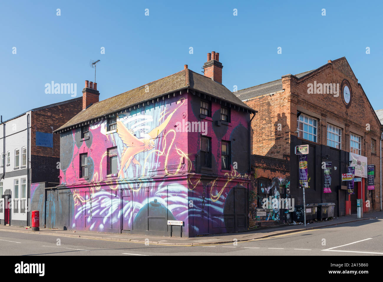 Old derelict victorian building in Allison Street, Digbeth, Birmingham