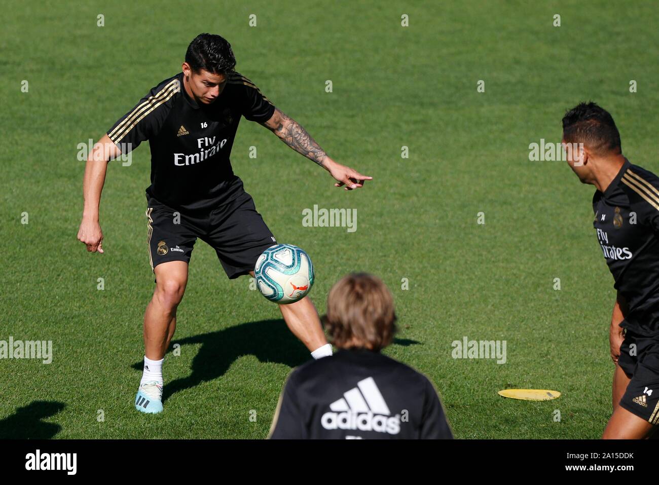 Madrid, Spain. 24th Sep, 2019. JAMES RODRIGUEZ DURING TRAINING OF REAL MADRID AT MADRID SPORT CITY. TUESDAY, 24 SEPTEMBER 2019. Credit: CORDON PRESS/Alamy Live News Stock Photo