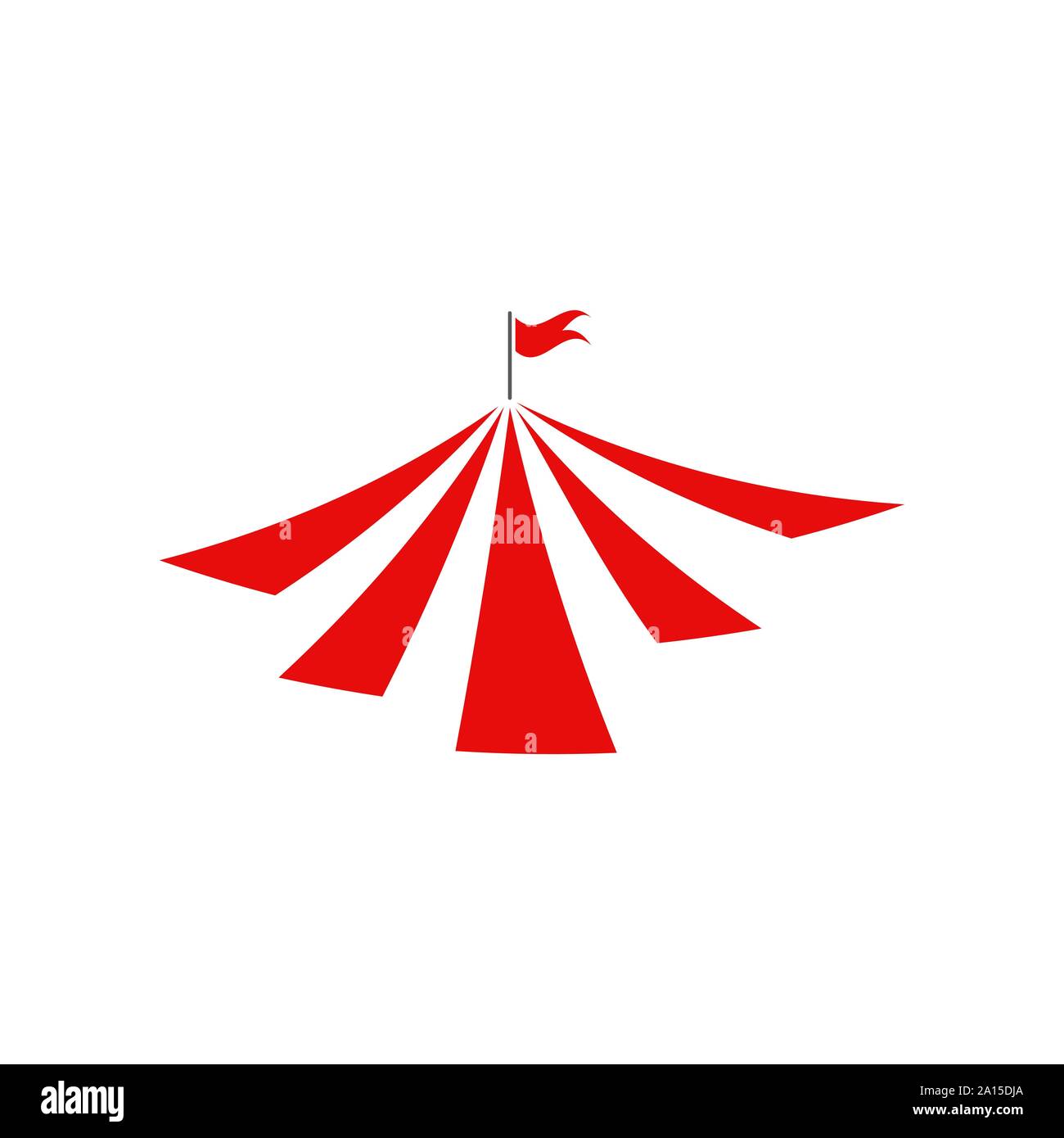 Circus tent vector logo design Stock Vector Images - Alamy
