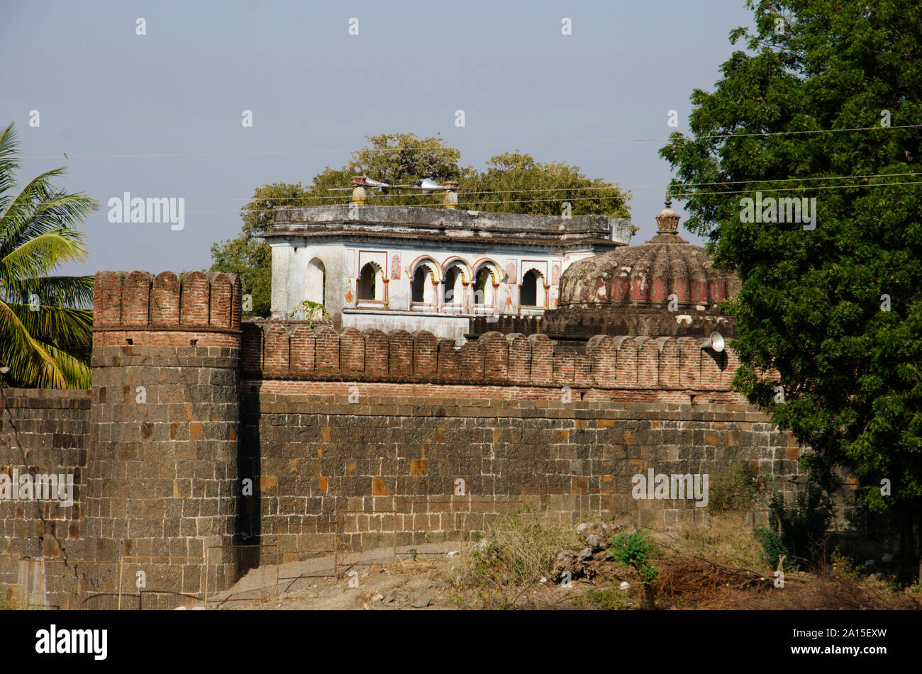 Vitthal Rukhmini Temple at Palashi, Parner, Maharashtra, India Stock Photo