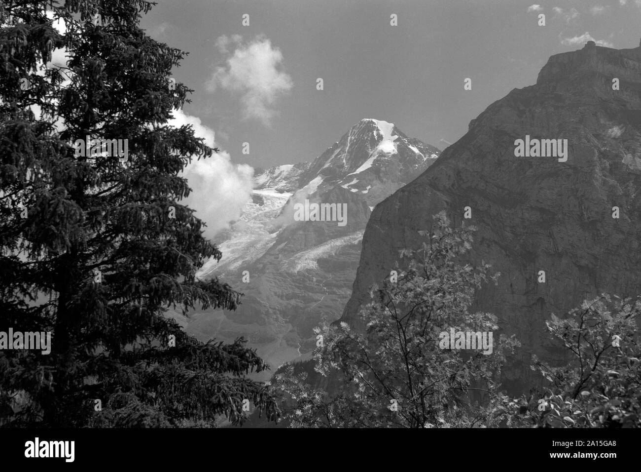 Alpine scene in Switzerland. Stock Photo