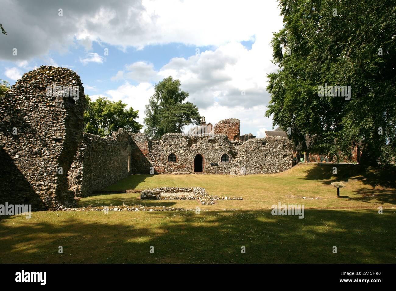 St Olaves (Herringfleet) Priory, Suffolk, View North Across Cloister ...