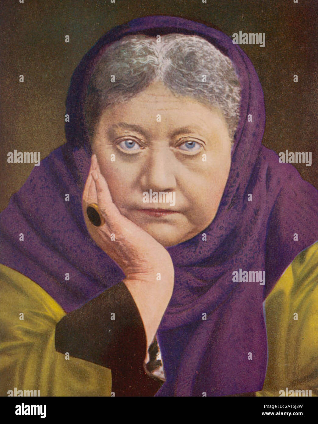 HELENA BLAVATSKY (1831-1891) Russian philosopher and occultist Stock Photo