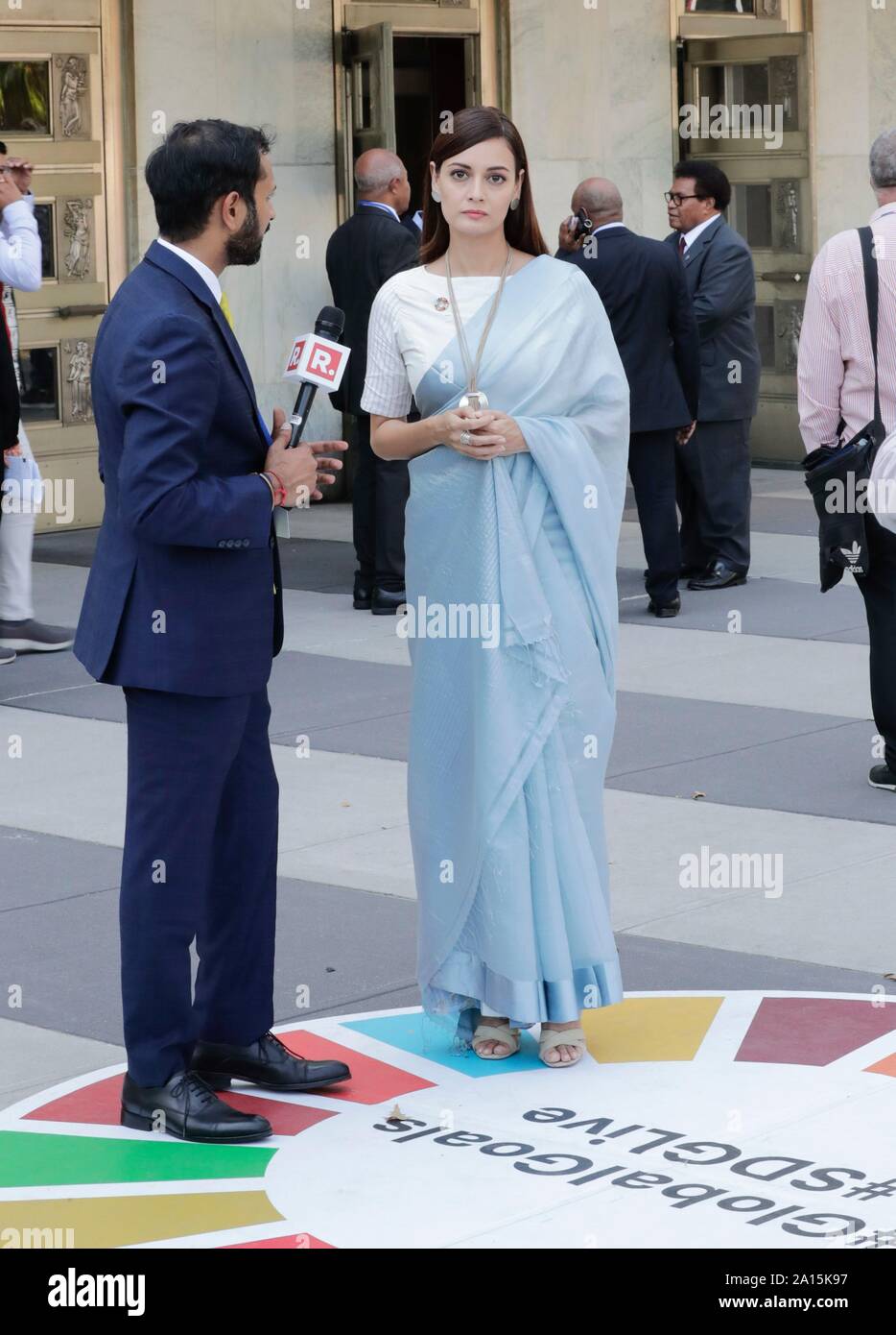 United Nations New York Usa September 23 2019 Dia Mirza Actress Sdg Advocate And Un Environment