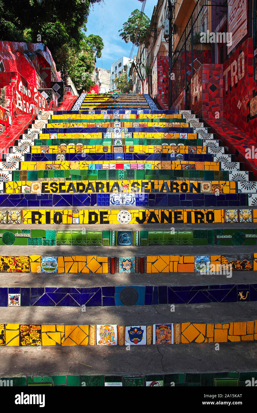 Rio de Janeiro / Brazil - 07 May 2016: Selaron Steps in Rio de Janeiro ...