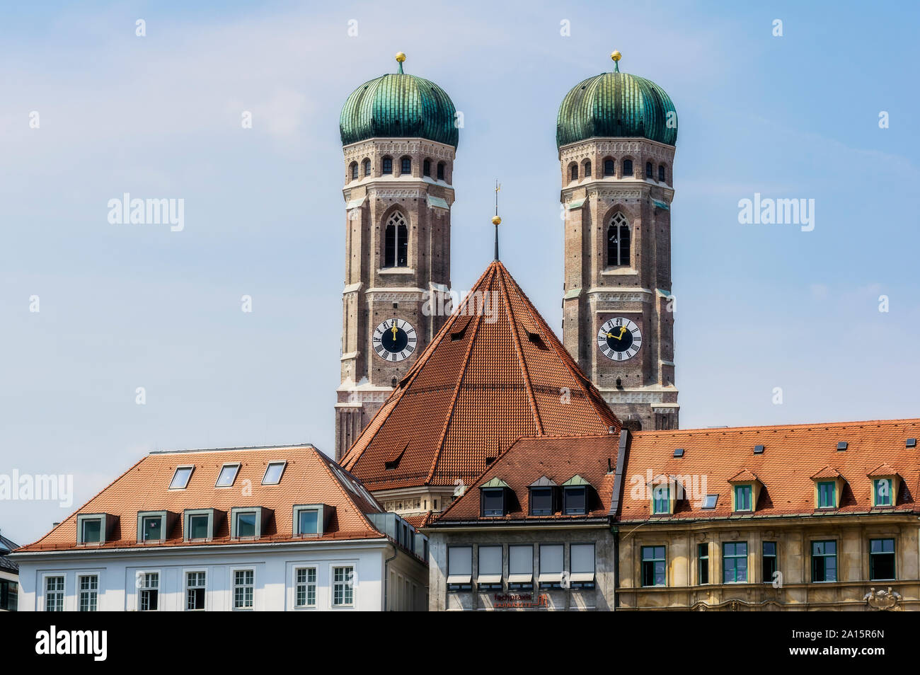Germany, Bavaria, Munich, City Center, Cathedral of Our Dear Lady Stock Photo