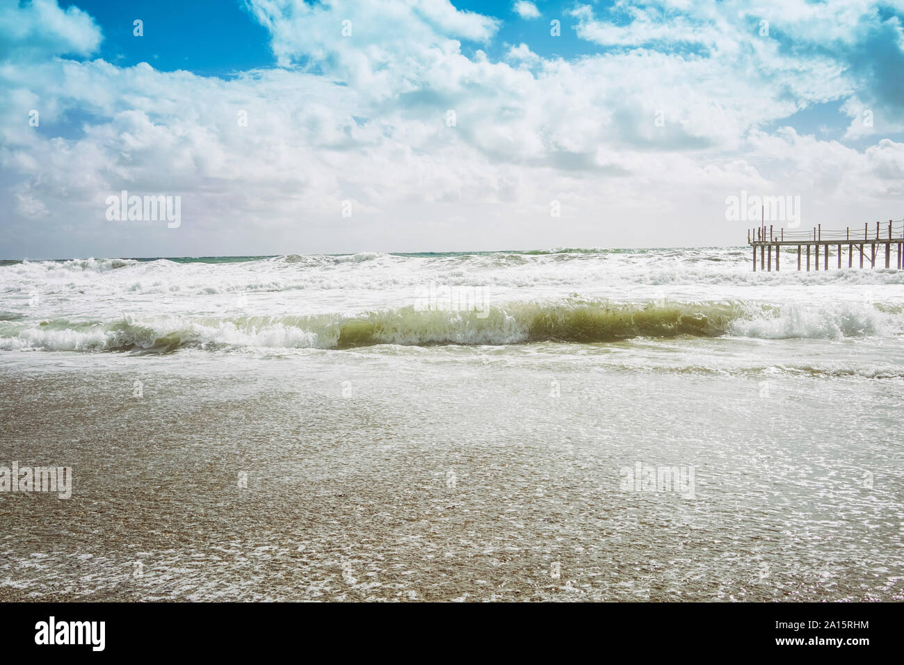 Mediterranean Sea at Alanya, Turkey Stock Photo