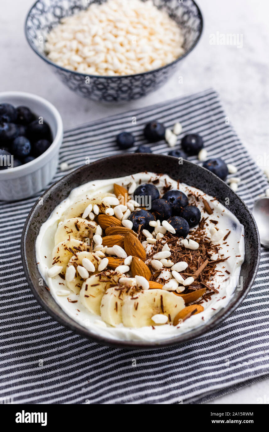 Bowl of fresh muesli Stock Photo Alamy