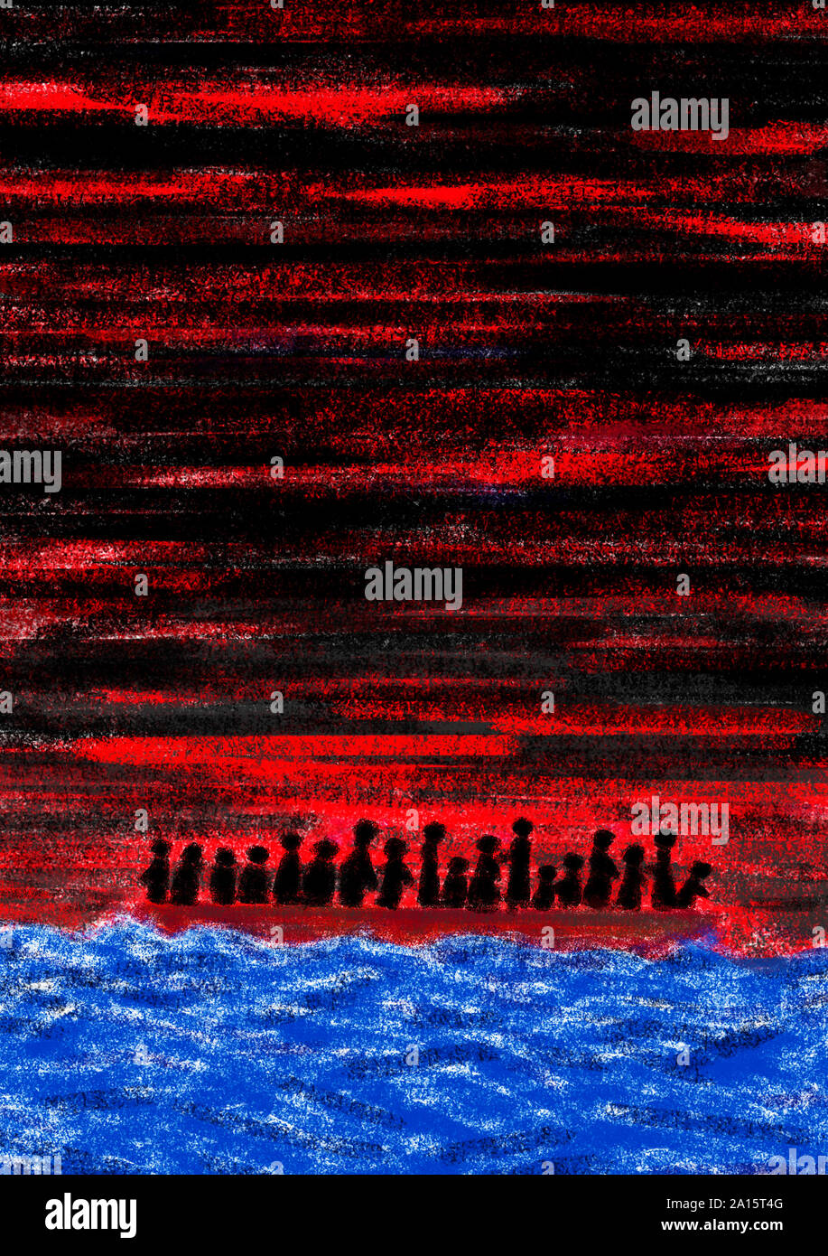 Migration drawing hi-res stock photography and images - Alamy