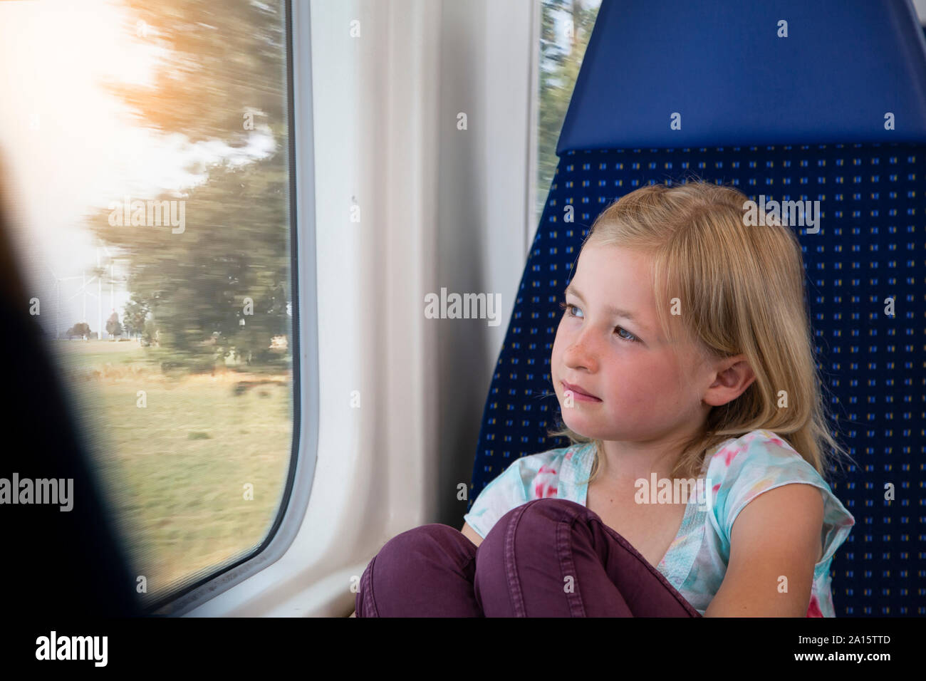 Little girl on train hires stock photography and images Alamy
