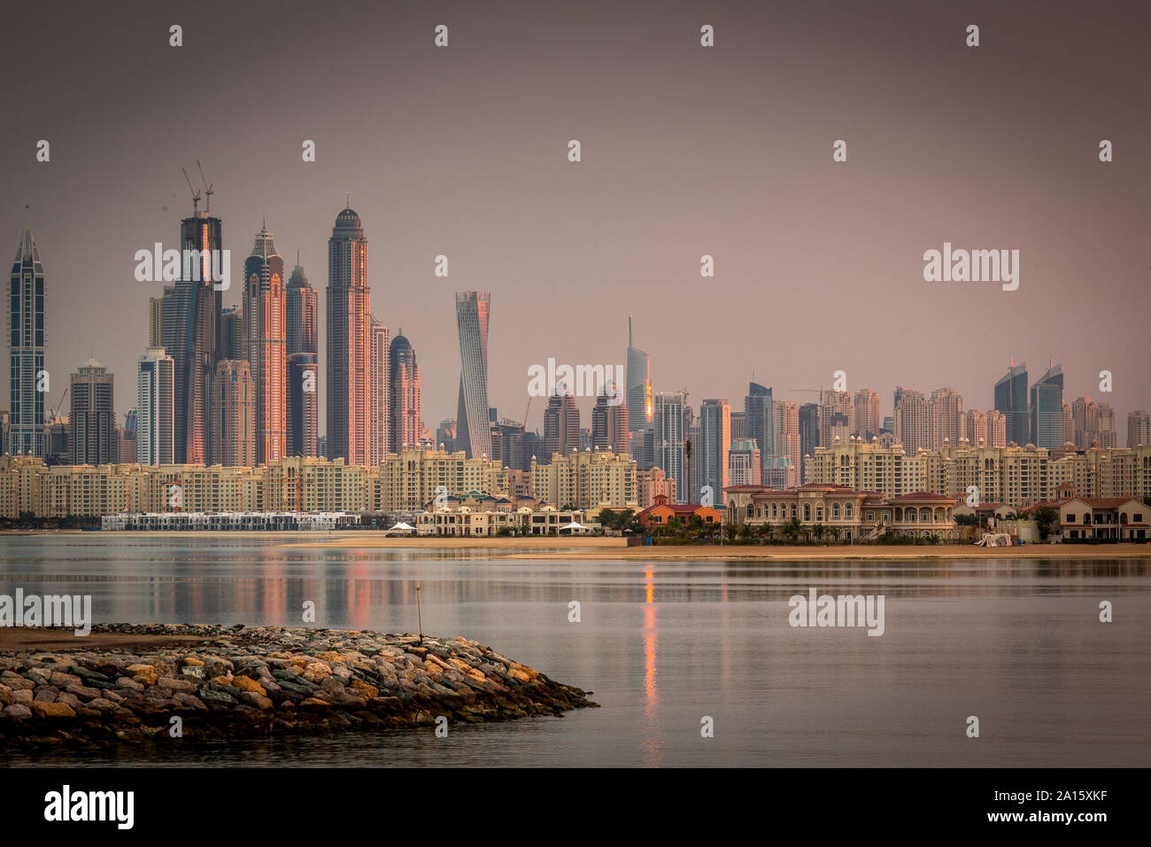 Skyline Dubai Marina Stock Photo