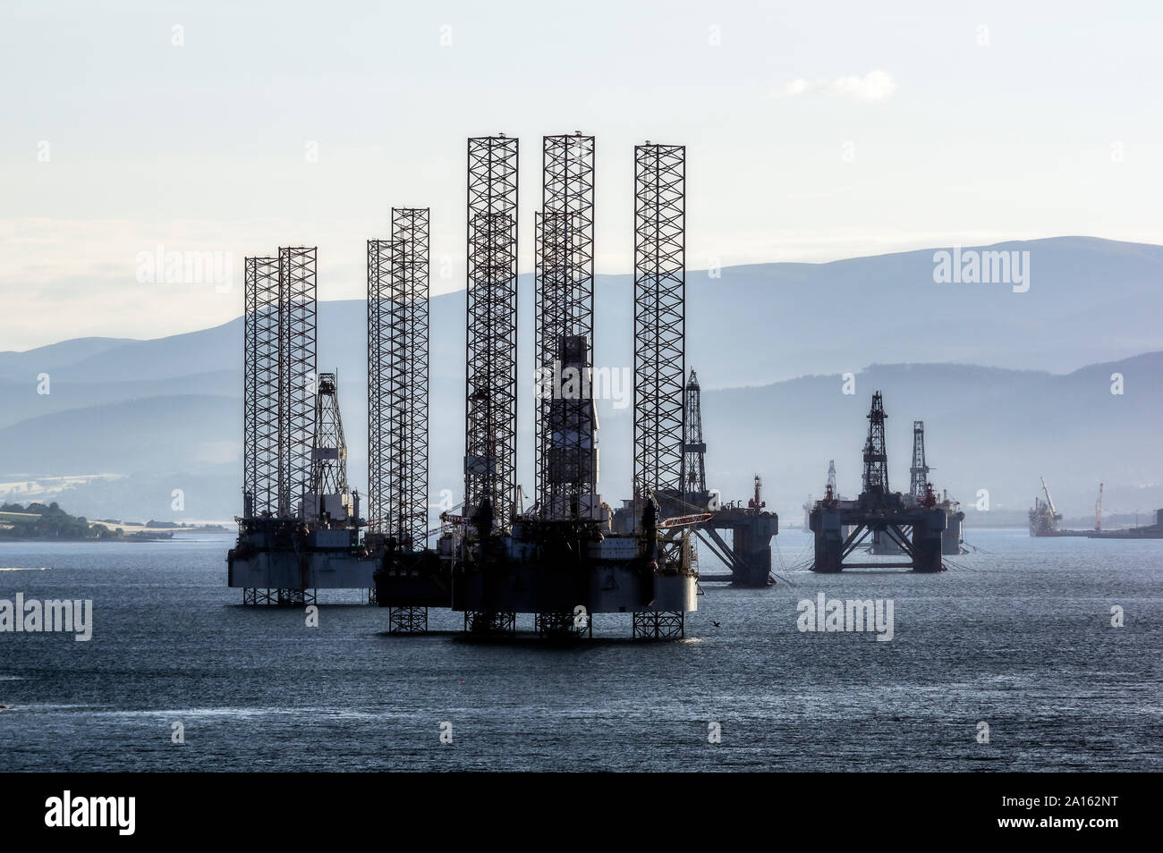 United Kingdom, Scotland, Invergordon, oil platform Stock Photo