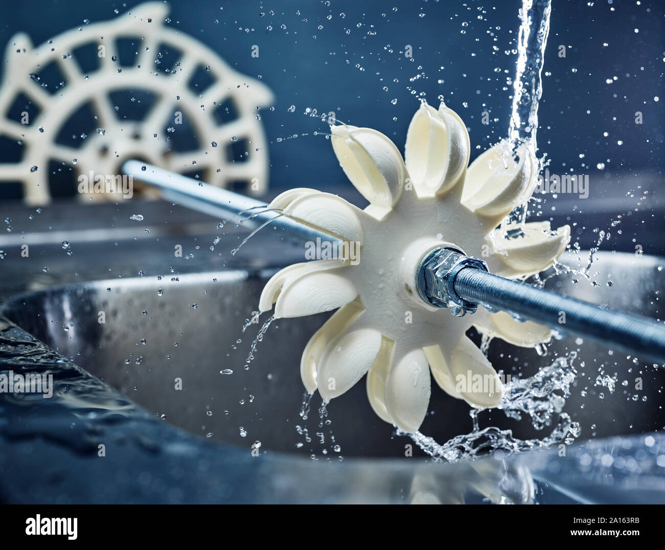 Turbine wheel being tested for power generation Stock Photo