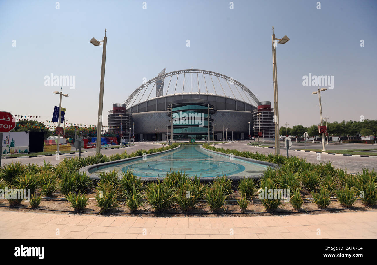 A general view of the Khalifa International Stadium ahead of the 2019 ...