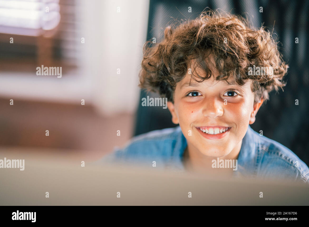 Boy Brown Eyes Curly Hair High Resolution Stock Photography And Images Alamy