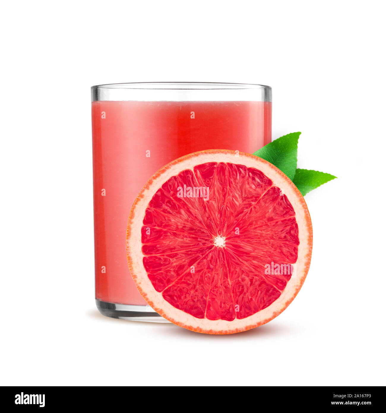 Glass of pink grapefruit juice isolated on white Stock Photo Alamy