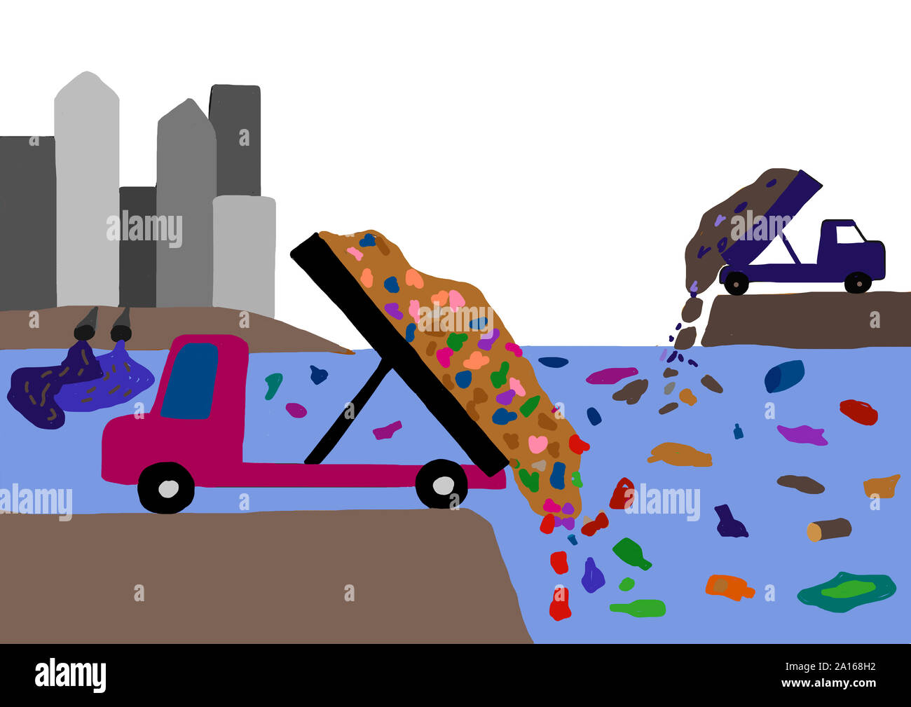 Dumping Garbage Into Sea High Resolution Stock Photography and Images