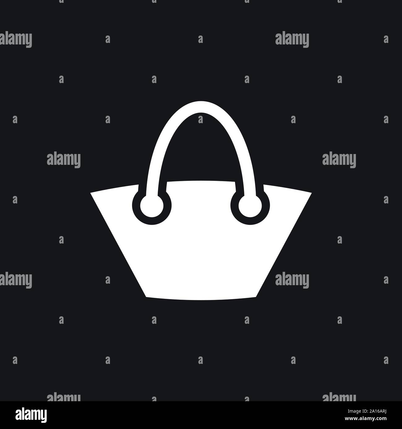 Shopping bag icon vector. Flat design style Stock Vector Image & Art ...