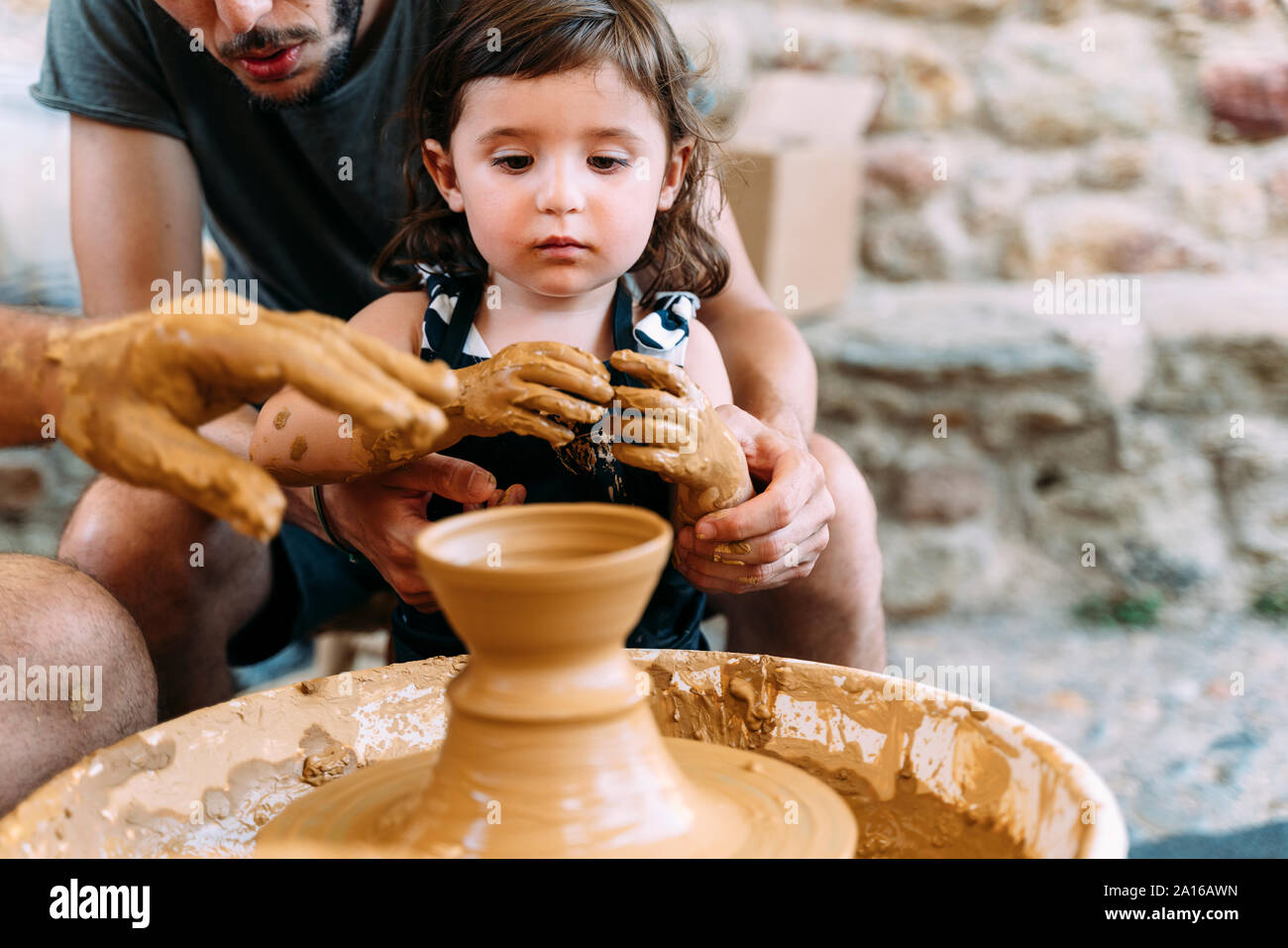 Girl in pottery class hires stock photography and images Alamy