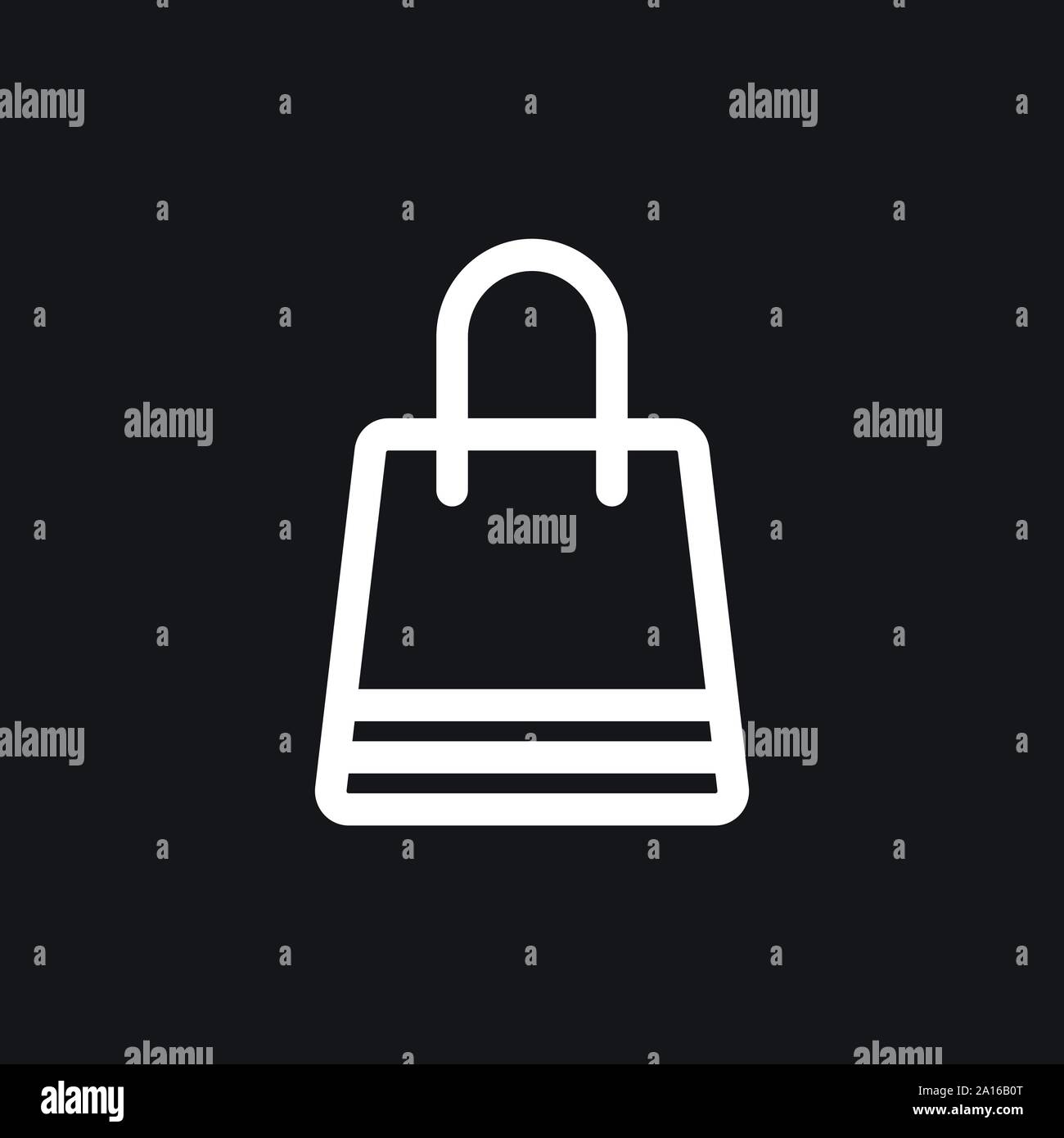 Shopping bag icon vector. Flat design style Stock Vector Image & Art ...