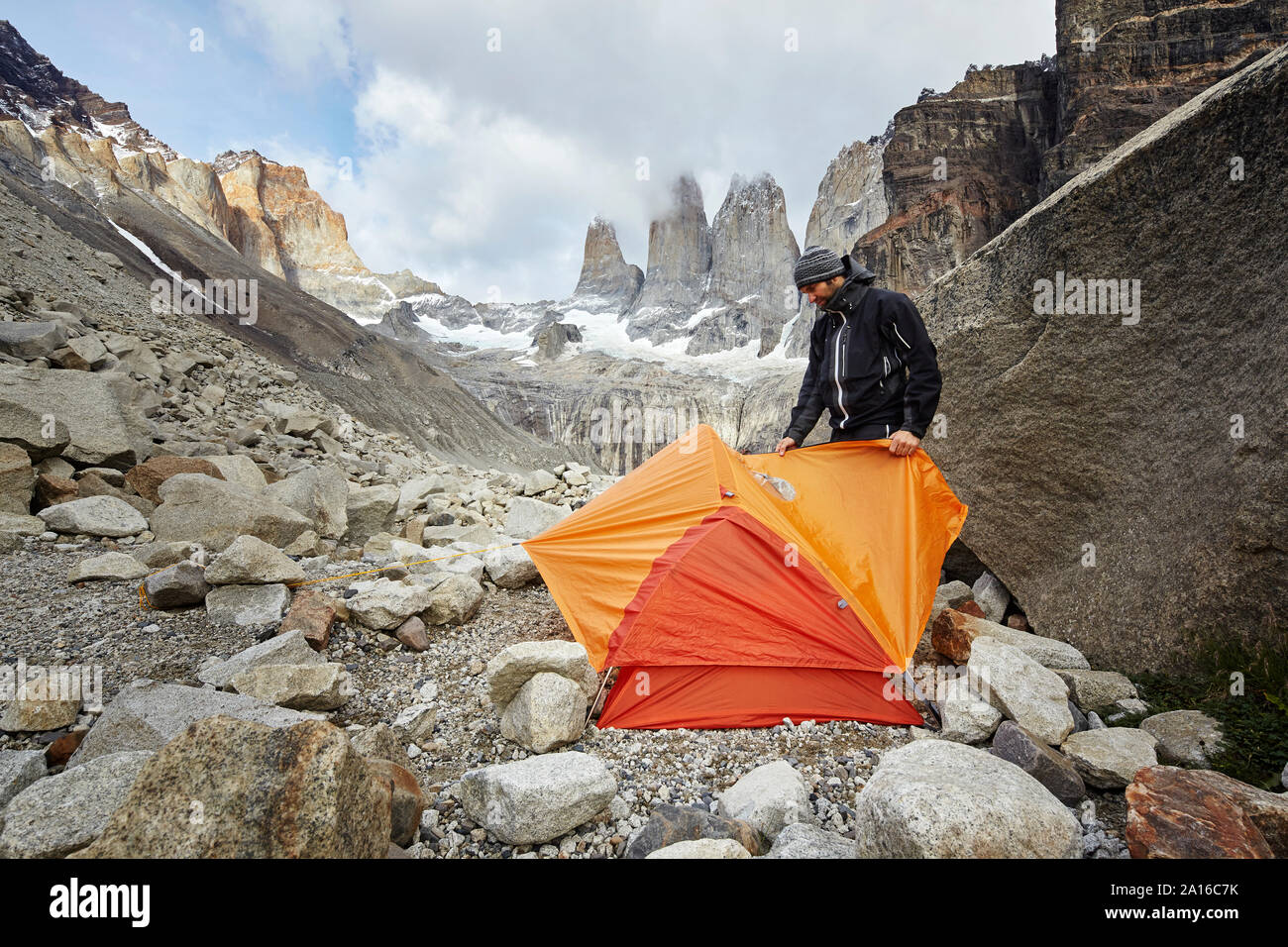 Torres del paine national park camp hi-res stock photography and images -  Alamy