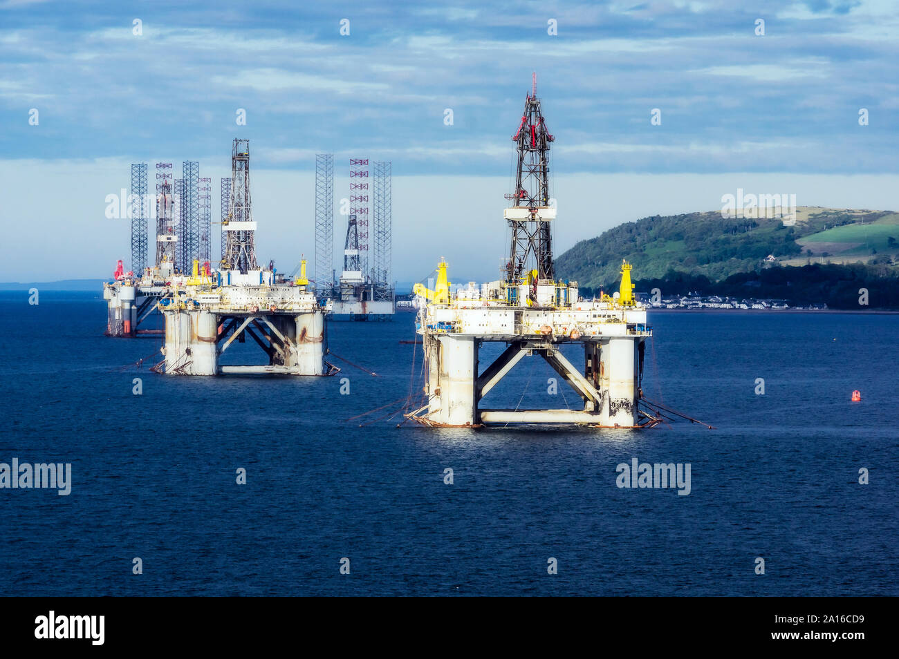 United Kingdom, Scotland, Invergordon, oil platform Stock Photo