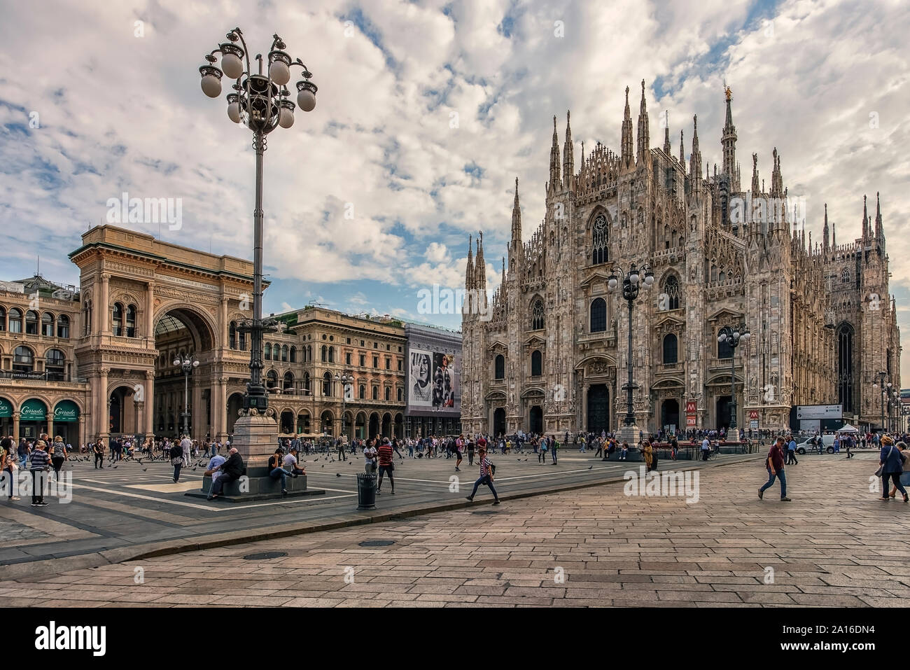 Cathedral square in Milan, Italy Stock Photo
