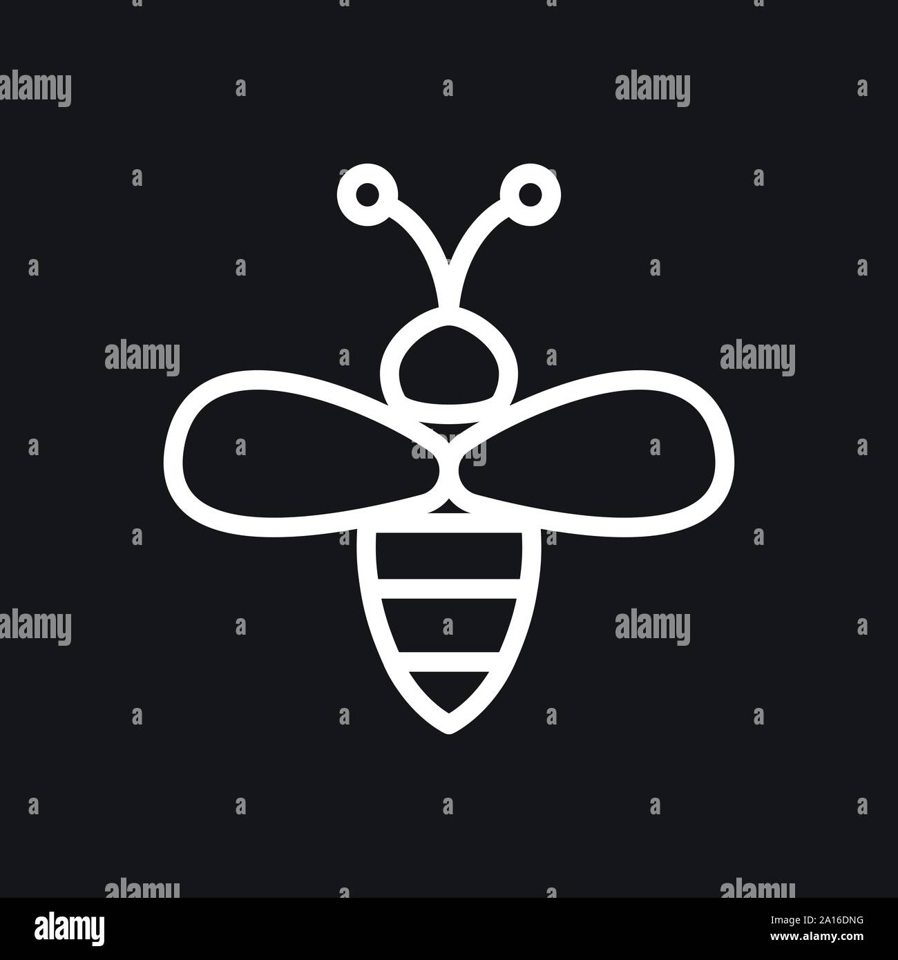 Honey bee icon. Farm animal sign. Graph symbol Stock Vector Image & Art ...