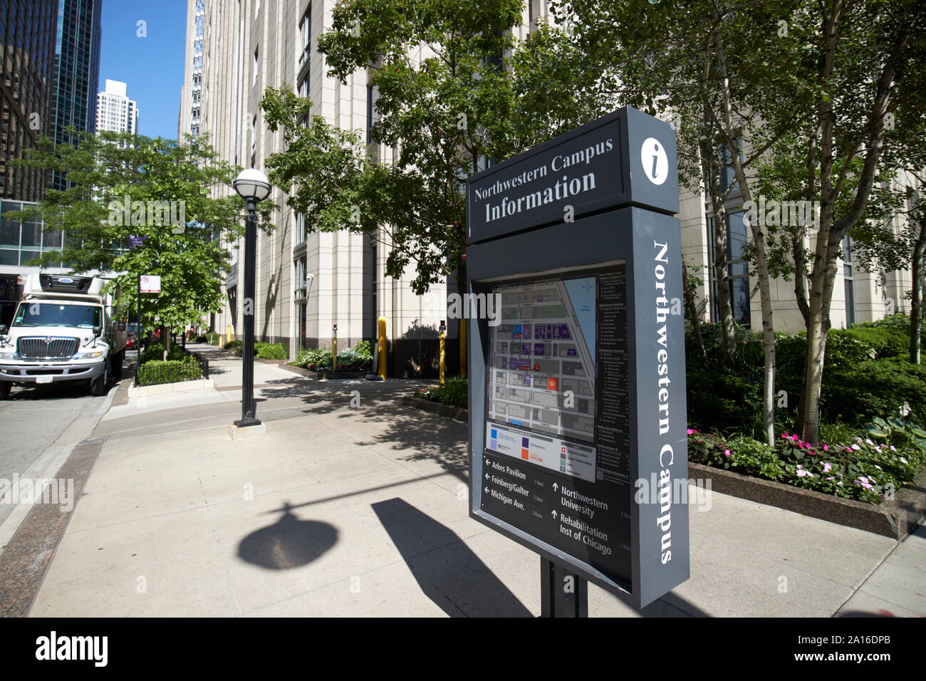 map of northwestern memorial hospital campus chicago illinois united