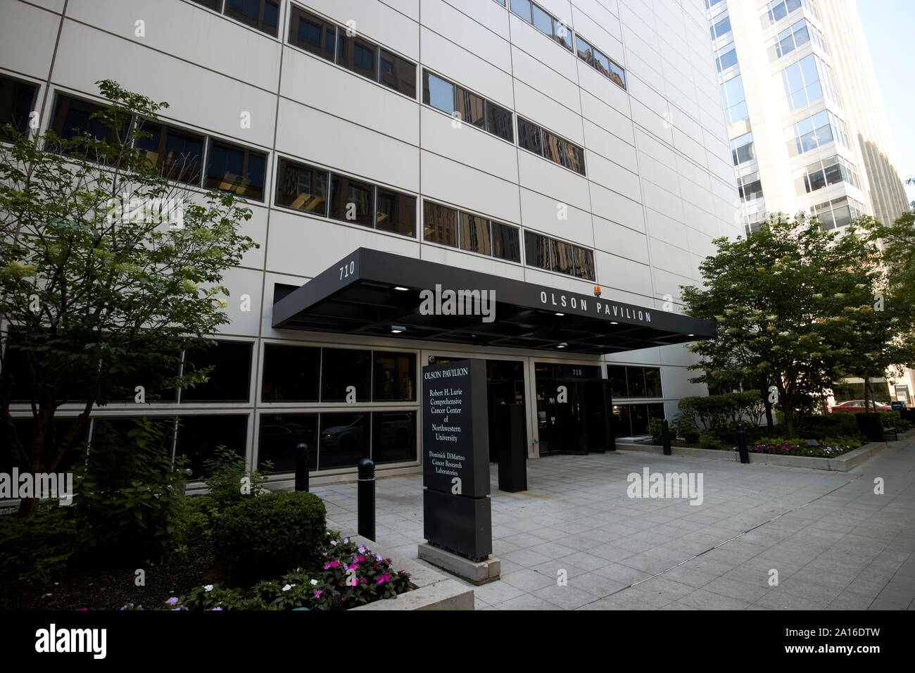 olson pavilion northwestern memorial hospital campus chicago illinois united states of america Stock Photo