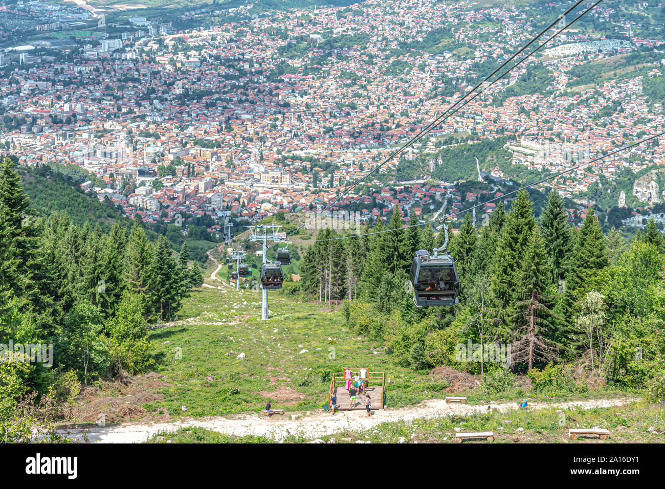 Sarajevo Cable Car Stock Photo Alamy