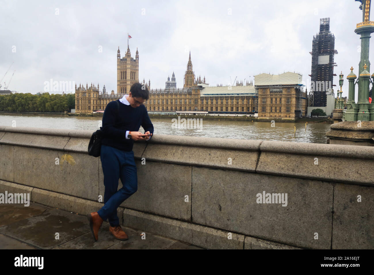 London, United Kingdom - 24 September 2019 . The speaker of the House of Commons  John Bercow, has ordered Parliament be recalled on Wednesday 25 September after a Supreme Court ruling found the suspension by Prime Minister Boris Johnson was unlawful . Credit: amer ghazzal/Alamy Live News Stock Photo