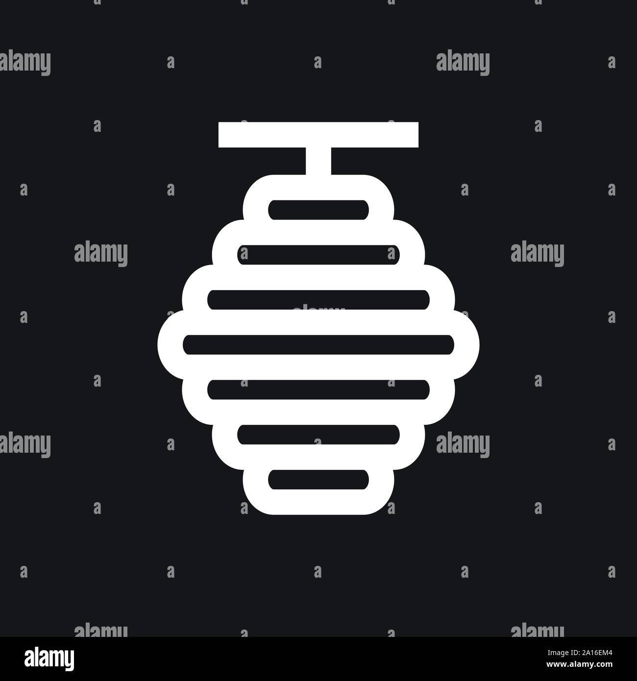 Beehive vector icon. beehive sign on background Stock Vector Image ...