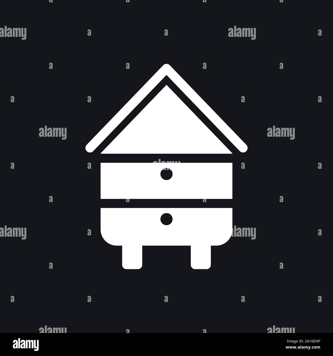 Beehive vector icon. beehive sign on background Stock Vector Image ...